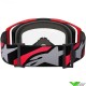 Alpinestars Vision 8 Luar Crossbril - Rood / Zwart / Heldere lens