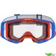 Alpinestars Vision 8 Wordmark Crossbril - Blauw / Oranje / Dubbele lens