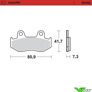 Moto Master Racing Front Brake Pads - Honda XR250R