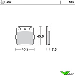 Moto Master Nitro Front/Rear Brake Pads - Suzuki Honda Yamaha