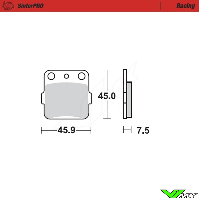 Moto Master Racing Front/Rear Brake Pads - Kawasaki KX80BigWheels KX80 KX85 KX100 KLX140L KLX140 Honda CRF150R Yamaha YZ65