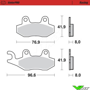 Moto Master Racing Front Brake Pads - Kawasaki Suzuki Yamaha Husqvarna