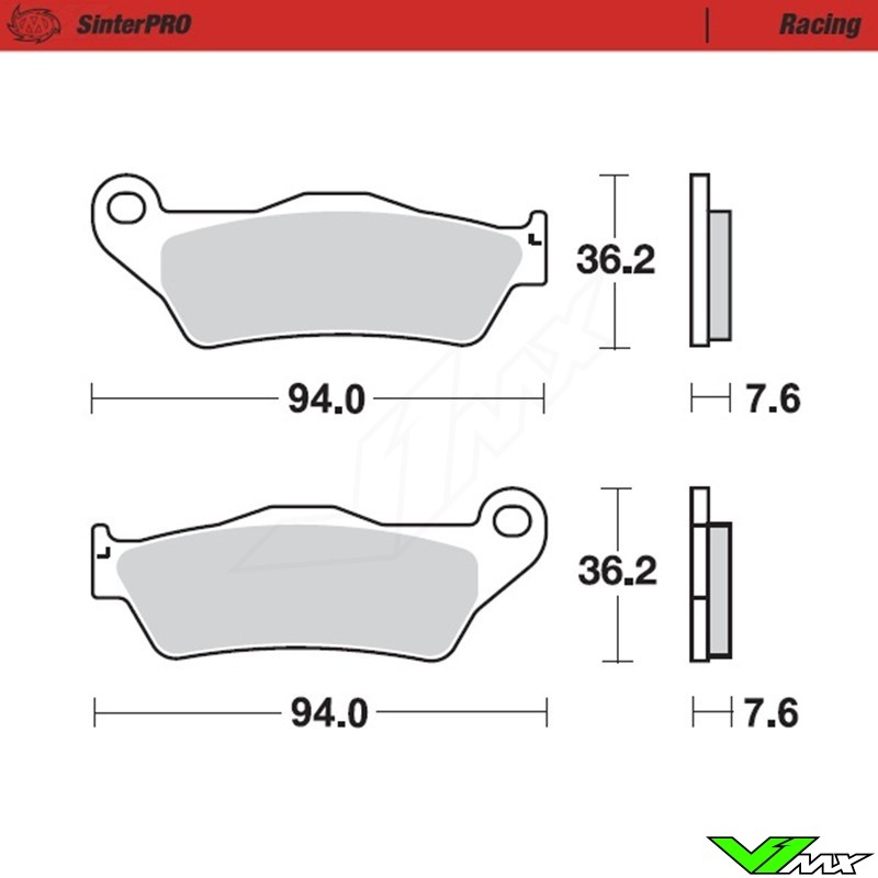 Moto Master Racing Front Brake Pads - KTM Kawasaki Husqvarna TM GasGas Husaberg Sherco Stark Triumph