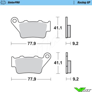 Moto Master Racing GP Rear Brake Pads - KTM Husqvarna TM GasGas Husaberg