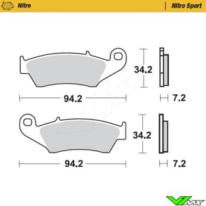 Moto Master Nitro Sport Voor Remblokken - Kawasaki Suzuki Honda Yamaha GasGas Beta