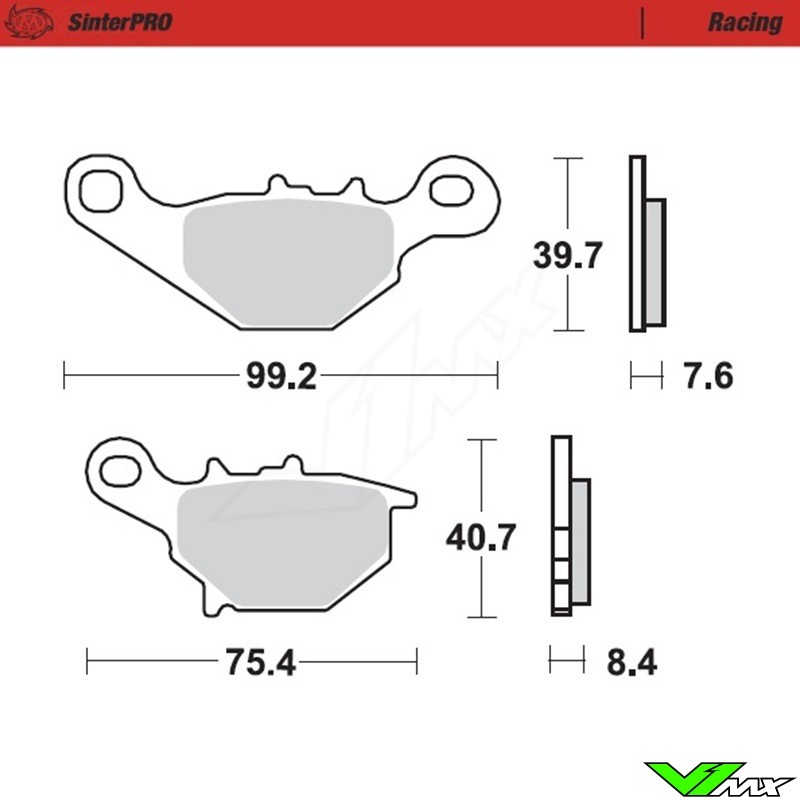 Moto Master Racing Front Brake Pads - Suzuki RM80BigWheels RM80 RM85L RM85