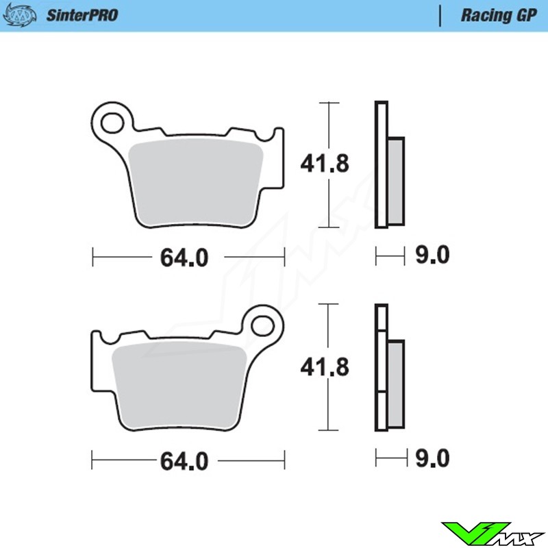 Moto Master Racing GP Front/Rear Brake Pads - KTM Husqvarna GasGas Husaberg Sherco Stark Triumph