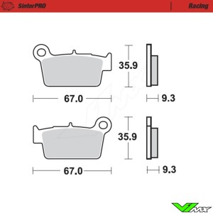 Moto Master Racing Front Brake Pads - Kawasaki Suzuki Yamaha TM GasGas Beta Fantic