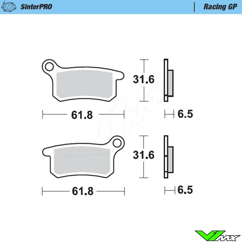 Moto Master Racing GP Front/Rear Brake Pads - KTM Husqvarna GasGas