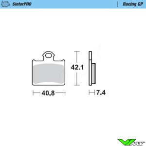 Moto Master Racing GP Rear Brake Pads - KTM Husqvarna