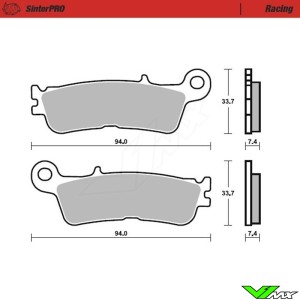 Moto Master Racing Front Brake Pads - Yamaha Fantic