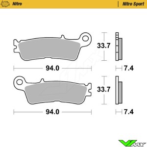 Moto Master Nitro Sport Front Brake Pads - Yamaha Fantic