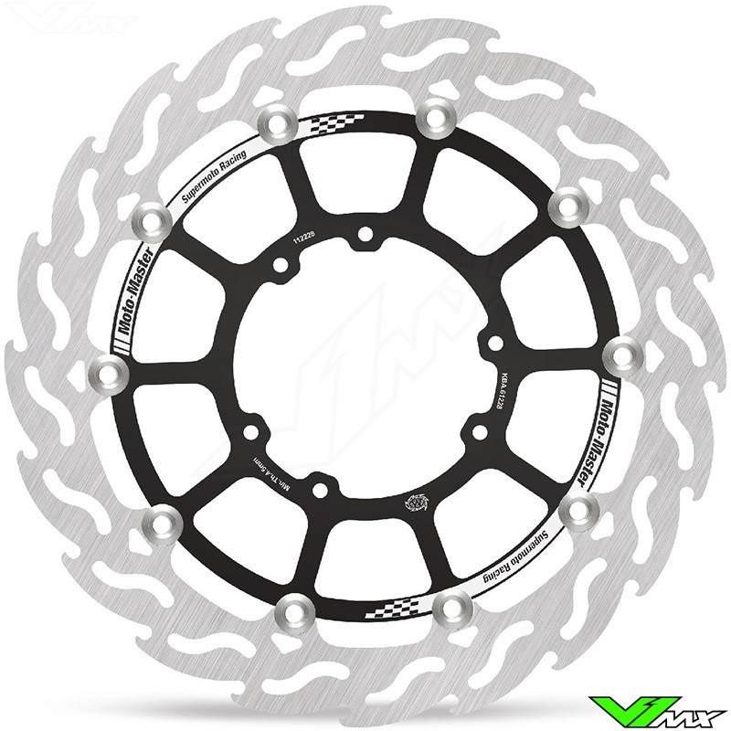 Moto Master Flame Supermoto Racing Front Brake Disc Floating 320mm - Honda CR125 CR250 CR500 CRF250R CRF250X CRF450RWE CRF450R CRF450RX CRF450X