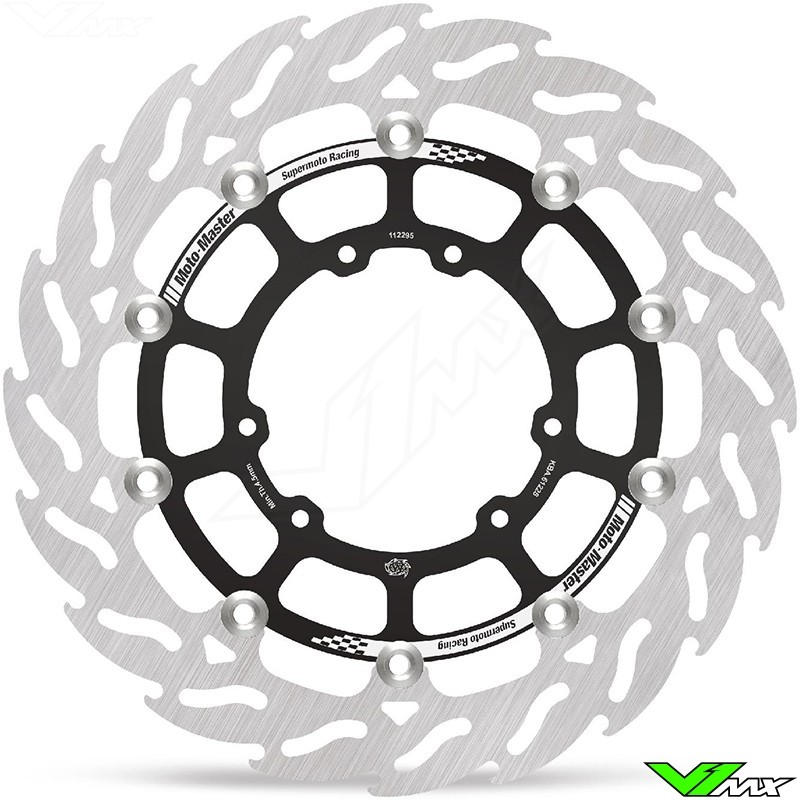 Moto Master Flame Supermoto Racing Front Brake Disc Floating 300mm - Honda CR125 CR250 CR500 CRF250R CRF250X CRF450RWE CRF450R CRF450RX CRF450X