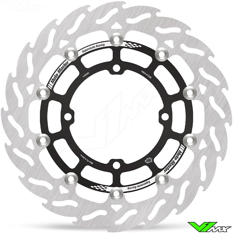 Moto Master Flame Supermoto Racing Front Brake Disc Floating 300mm - Kawasaki KX125 KX250 KXF250 KX250X KXF450 KX450X KLX450