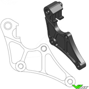 Moto Master 320mm Adapter Bracket for OEM Front Caliper - Honda CR125 CR250 CRF250R CRF250X CRF450R CRF450X