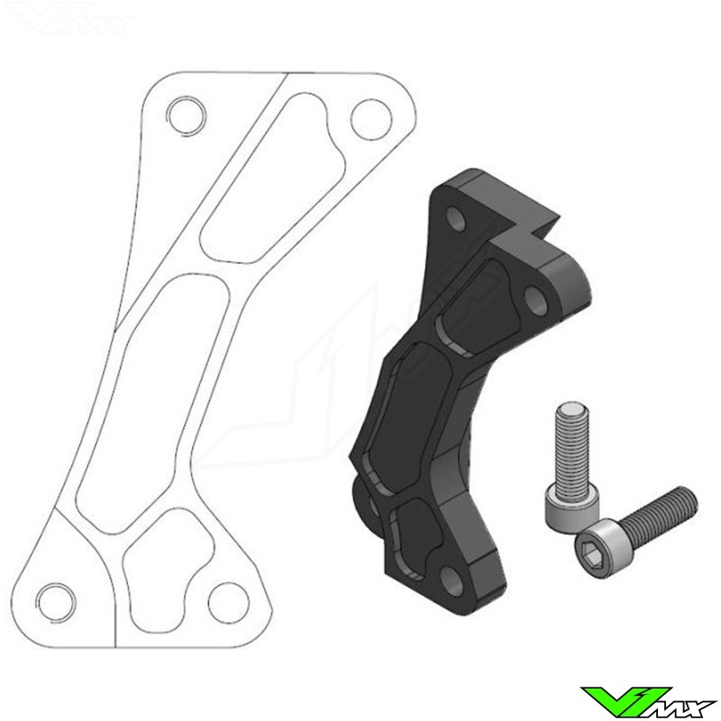 Moto Master 320mm Adapter Bracket for OEM Front Caliper - Kawasaki Suzuki