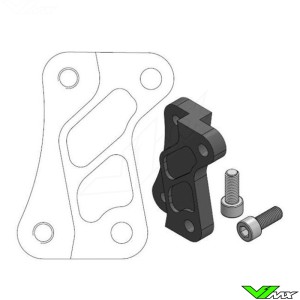 Moto Master 320mm Adapter Bracket for OEM Front Caliper - KTM 125SX 250SX 360SX 380SX 125EXCSixDays 125EXC 200EXC 250EXC 300EXC