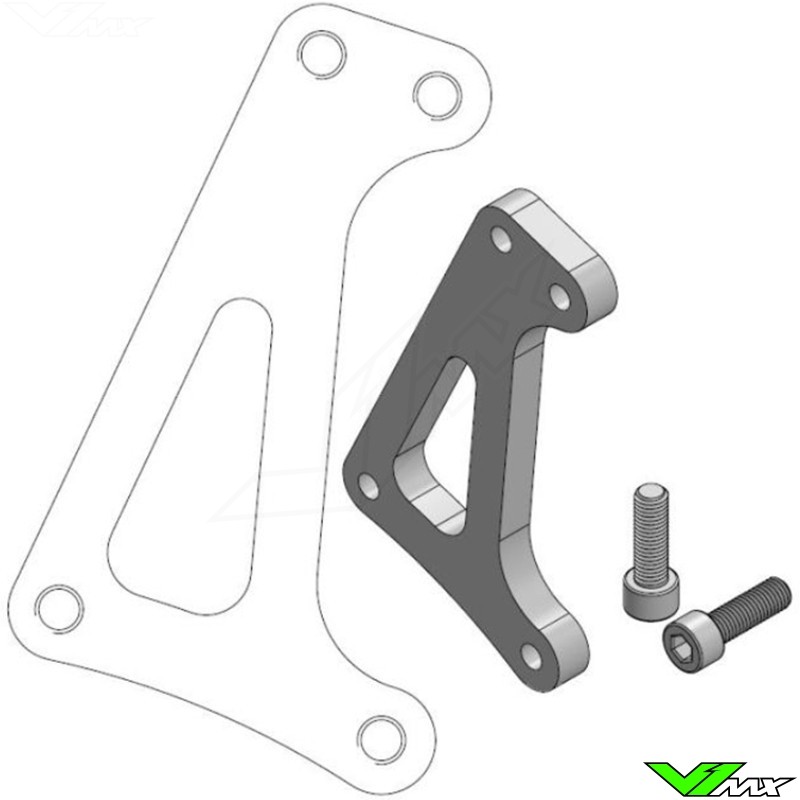 Moto Master 320mm Adapter Bracket For Moto-Master 4-Piston Front Caliper - Honda