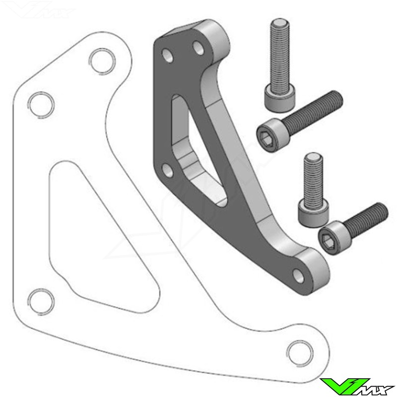 Moto Master 320mm Adapter Bracket For Moto-Master 4-Piston Front Caliper - Husqvarna