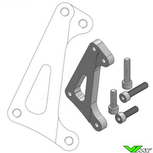 Moto Master 320mm Adapter Bracket For Moto-Master 4-Piston Front Caliper - Yamaha