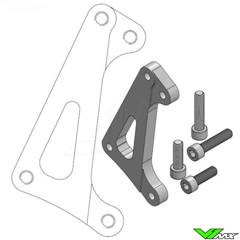 Moto Master 320mm Adapter Bracket For Moto-Master 4-Piston Front Caliper - Yamaha