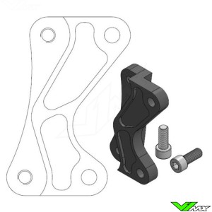 Moto Master 320mm Adapter Bracket for OEM Front Caliper - Yamaha WR250 YZ125 YZ250 YZ250X YZF250 YZF250X YZF450