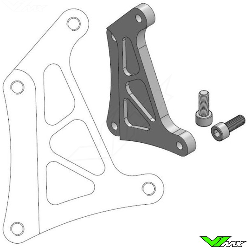 Moto Master 320mm Adapter Bracket For Moto-Master 4-Piston Front Caliper - Honda CR80 CR85 CRF150R