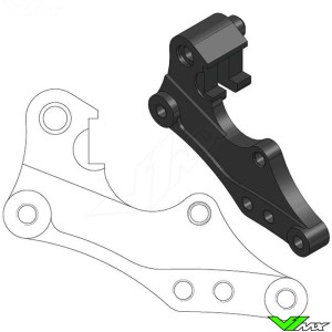 Moto Master 298mm Adapter Bracket for OEM Front Caliper - Yamaha