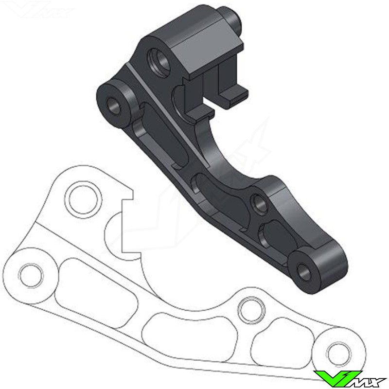 Moto Master 270mm Adapter Bracket for OEM Front Caliper - Kawasaki Suzuki