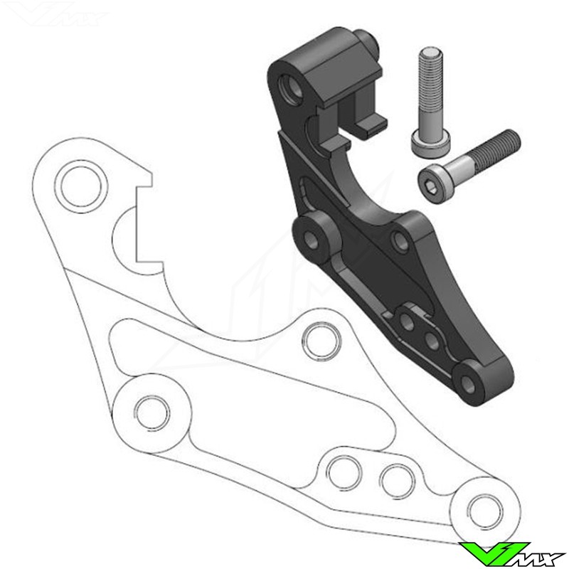 Moto Master 298mm Adapter voor OEM Voorremklauw - Honda CR125 CR250 CRF250R CRF250X CRF450R CRF450X