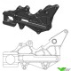 Moto Master 220mm Adapter Bracket Black for OEM Rear Caliper - KTM Husqvarna GasGas