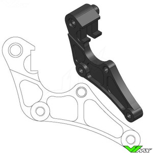 Moto Master 320mm Adapter Bracket for OEM Front Caliper - Honda CRF250R CRF450R CRF450RX