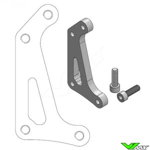 Moto Master 320mm Adapter Bracket For Moto-Master 4-Piston Front Caliper - Honda CRF250R CRF450L CRF450RL CRF450RWE CRF450R CRF450RX CRF450X