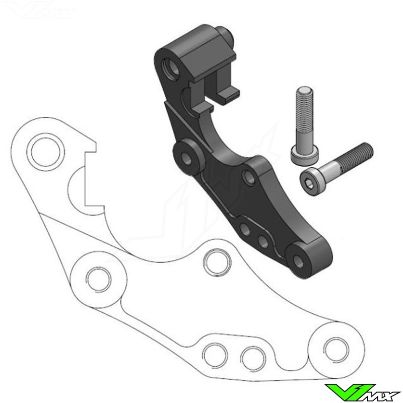 Moto Master 298mm Adapter Bracket for OEM Front Caliper - Honda CRF250R CRF450R CRF450RX