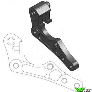 Moto Master 270mm Adapter Bracket for OEM Front Caliper - Sherco