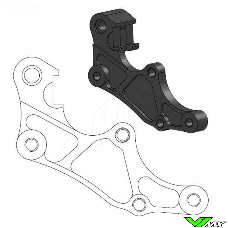 Moto Master 320mm Adapter Bracket for OEM Front Caliper - Beta