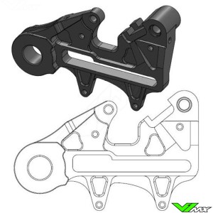 Moto Master 240mm Adapter Bracket for OEM Rear Caliper - KTM Husqvarna GasGas Husaberg