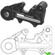 Moto Master 220mm Adapter Bracket Black for OEM Rear Caliper - Husqvarna