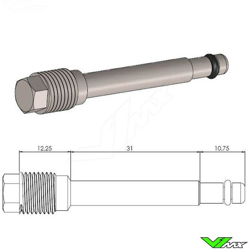 Moto Master Front Brake Pad Pin - Yamaha WR250R