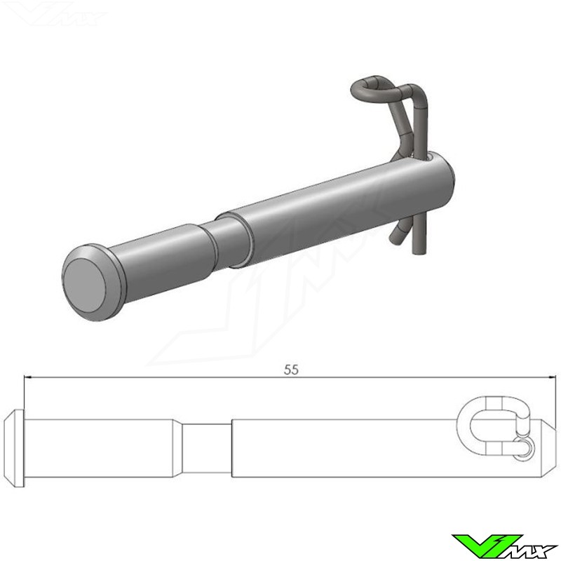 Moto Master Front/Rear Brake Pad Pin - Husqvarna