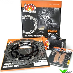 Moto Master Flame Floating Front Brake Disc Kit 270mm - Honda CR125 CR250 CRF250R CRF250X CRF450R CRF450X