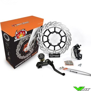 Moto Master Flame Supermoto Racing Front Brake Disc Kit 320mm - Honda CR80 CR85 CRF150R