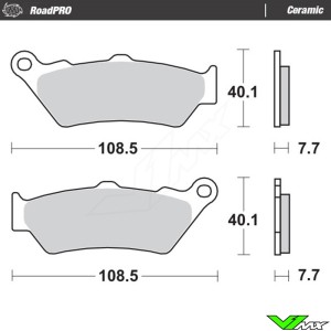 Moto Master RoadPro Ceramic Front Brake Pads - KTM Husqvarna GasGas