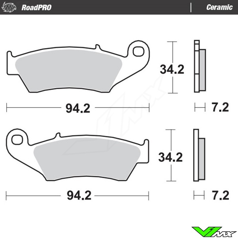 Moto Master RoadPro Ceramic Front Brake Pads - Kawasaki Suzuki Honda