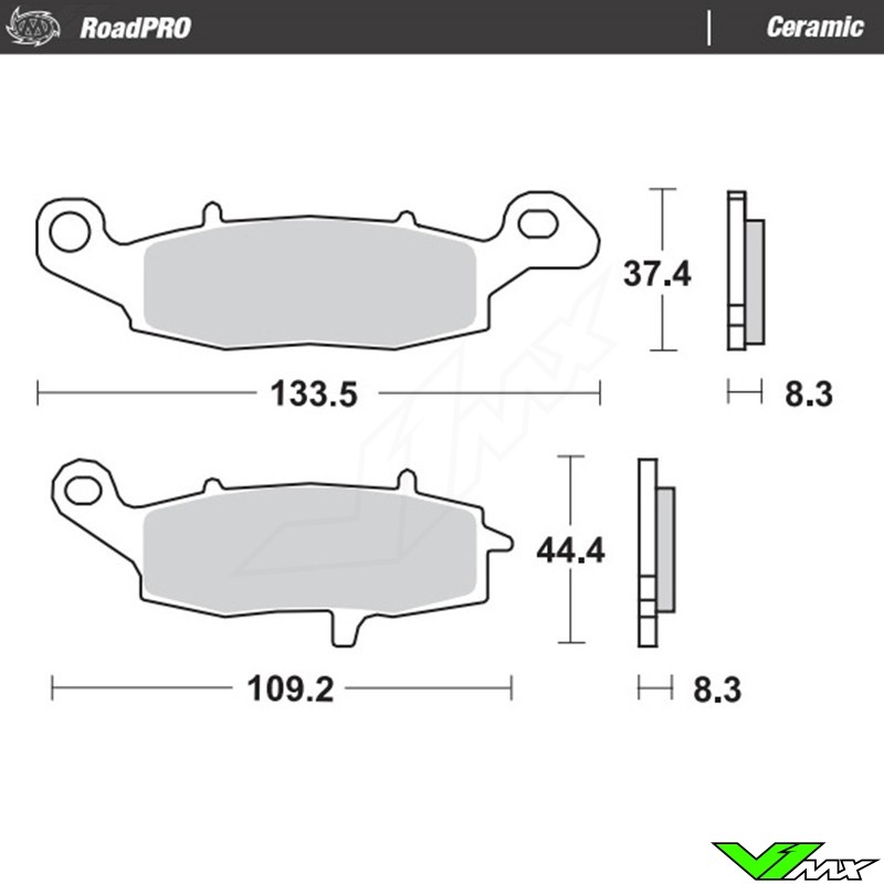 Moto Master RoadPro Ceramic Voor Remblokken - Kawasaki KLR650