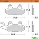 Moto Master RoadPro Sinter Front Brake Pads - Kawasaki KLX125 KLX250SF KLX250S KLR650