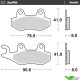 Moto Master RoadPro Ceramic Front Brake Pads - Kawasaki KLX125 KLX250SF KLX250S KLR650