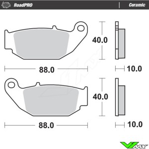 Moto Master RoadPro Ceramic Achter Remblokken - Honda CRF250L CRF250RLRally CRF300Rally CRF300L