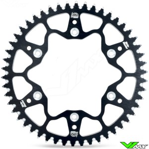 Moto Master 70/75 Aluminum Rear Sprocket (420) Black - Kawasaki KX80BigWheels KX80 KX85 KX100 Suzuki RM100